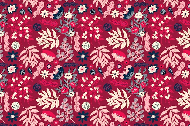 Free vector floral pattern concept