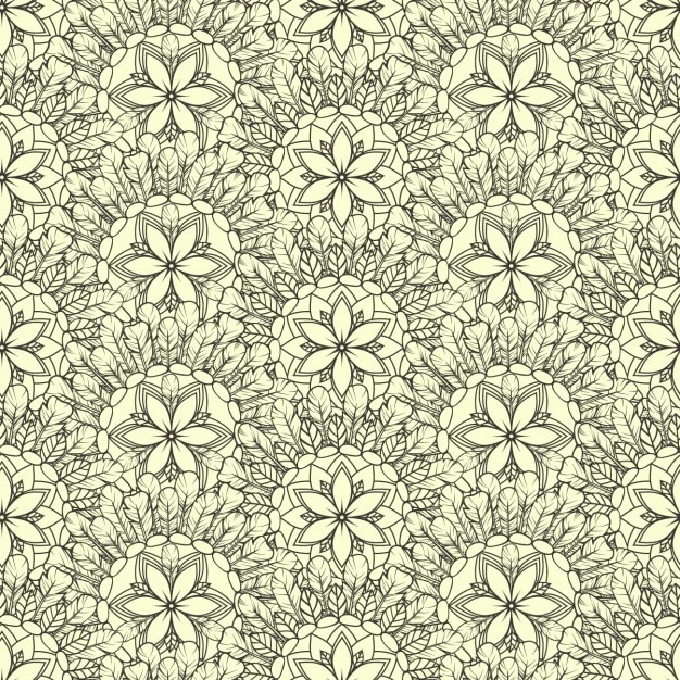 Vettore gratuito design pattern floreale