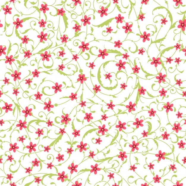 Vettore gratuito design pattern floreale