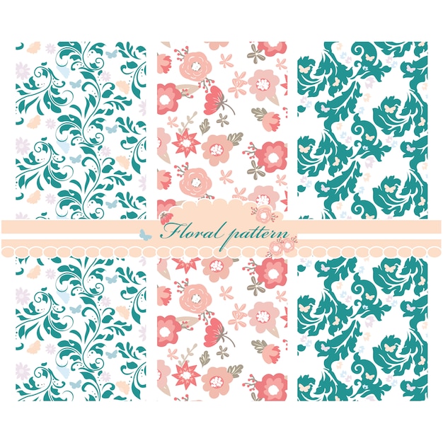 Free vector floral pattern design