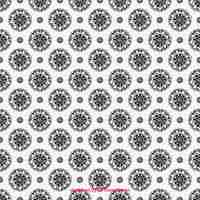 Free vector floral pattern in hand drawn style