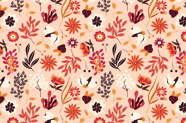 Floral pattern pack design