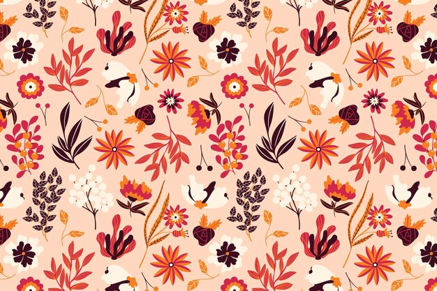 Floral pattern pack design