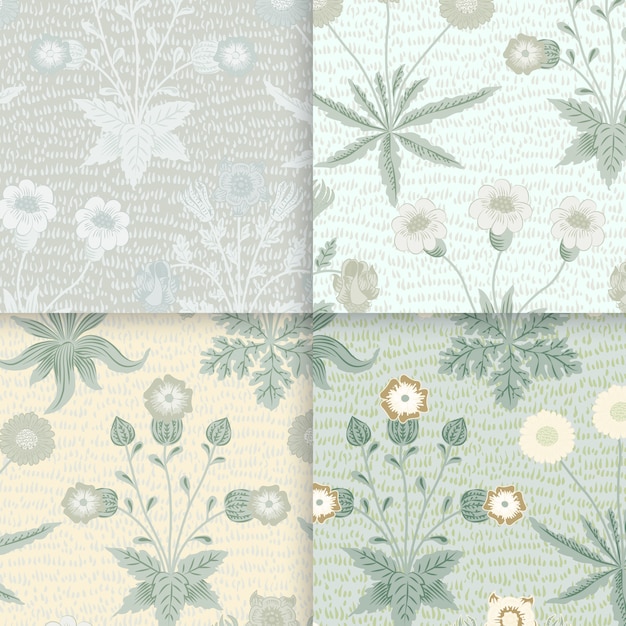 Floral pattern set 