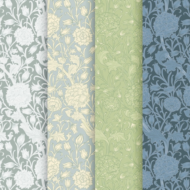 Floral pattern set 