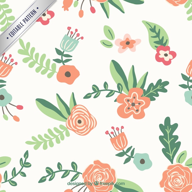 Floral pattern in spring style