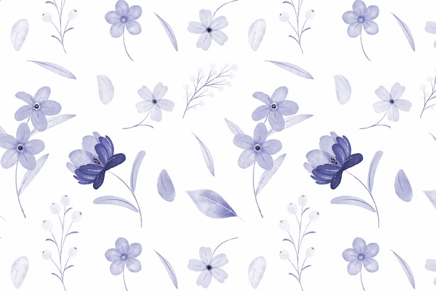 Floral pattern with color of the year 2022