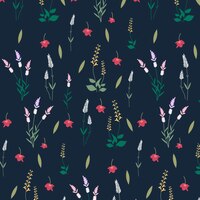 Free vector floral patterned background