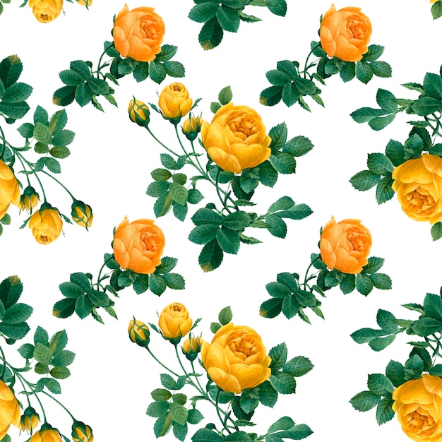 Free vector floral patterned background