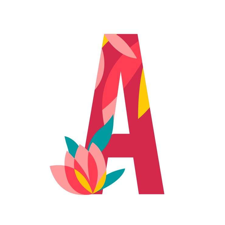 मुफ़्त वेक्टर floral patterned letters vector