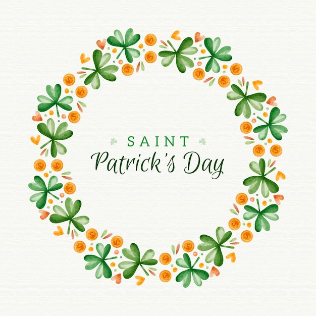 Floral saint patrick's day celebration