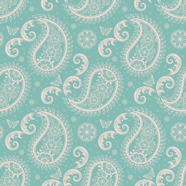 Teal Paisley color paisley HD phone wallpaper  Peakpx