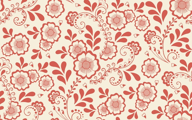 Free vector floral seamless pattern element in arabian style. arabesque pattern. eastern ethnic ornament.
