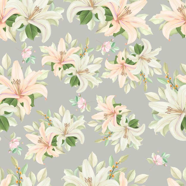 floral seamless pattern with soft color