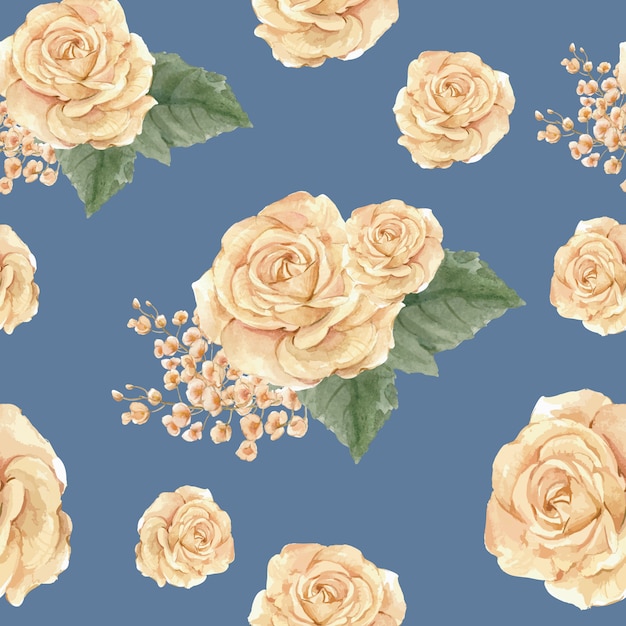 Free vector floral seamless pattern