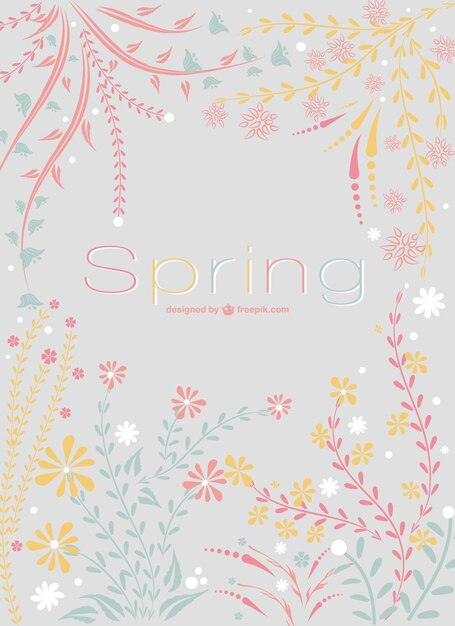 Floral spring background