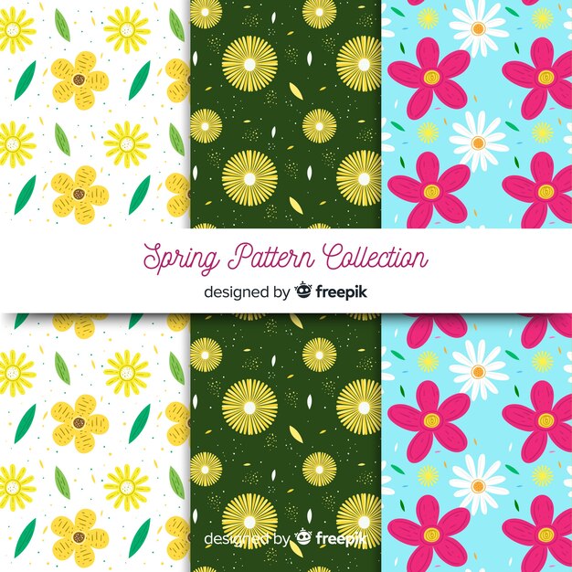 Floral spring pattern collection