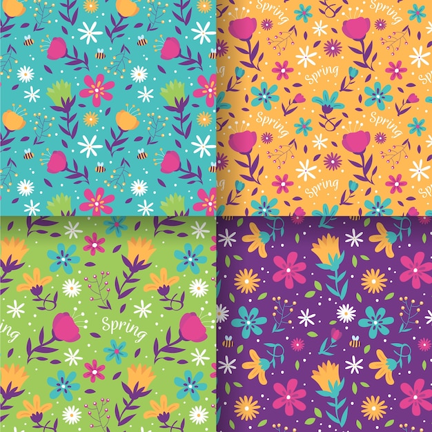 꽃 봄 패턴 모음