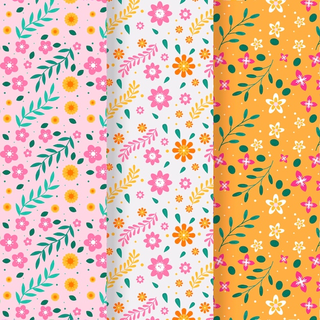 꽃 봄 패턴 컬렉션