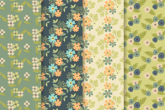 Floral spring pattern collection