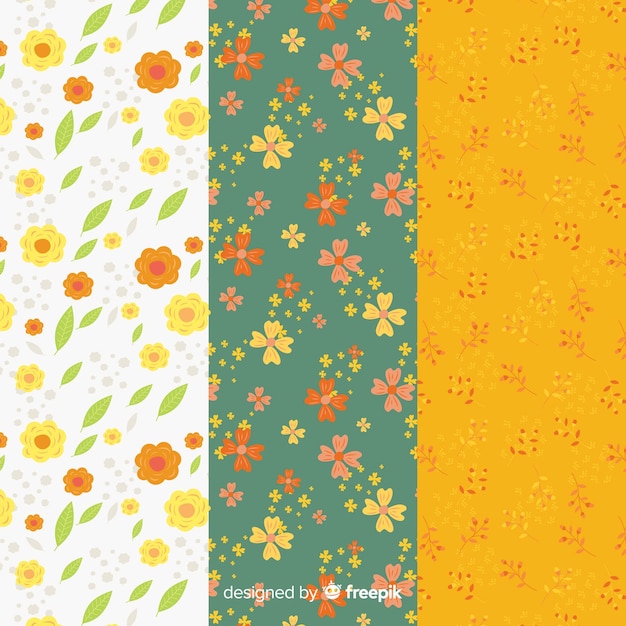 Free vector floral spring patterns