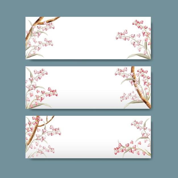 Free vector floral title label design