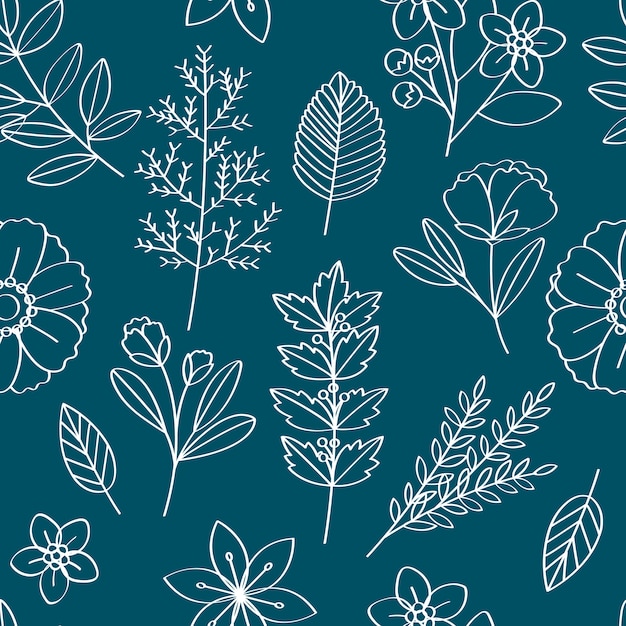 Floral Vector Pattern Design Illustration