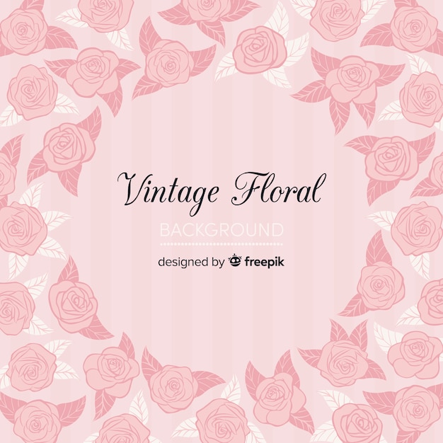 Floral vintage background