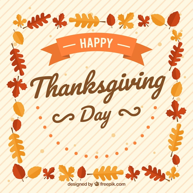 Free vector floral vintage thanksgiving day background