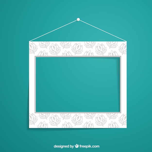 Free vector floral wall frame