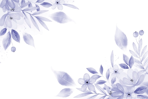 Floral wallpaper with color of the year 2022