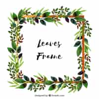 Free vector floral watercolor frame