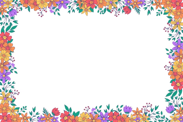 FREE! - Simple Flower Page Border, Page Borders