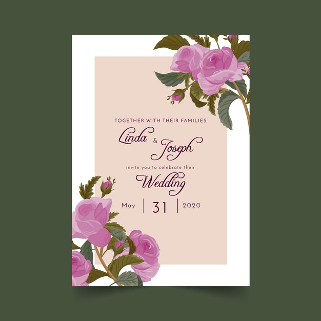 Floral Wedding Invitation