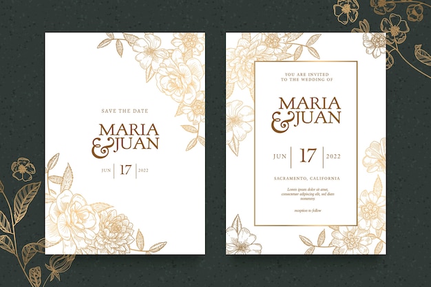 Floral Wedding Invitation