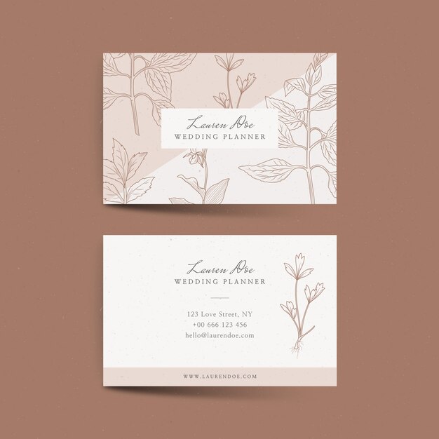 floral wedding planner  template