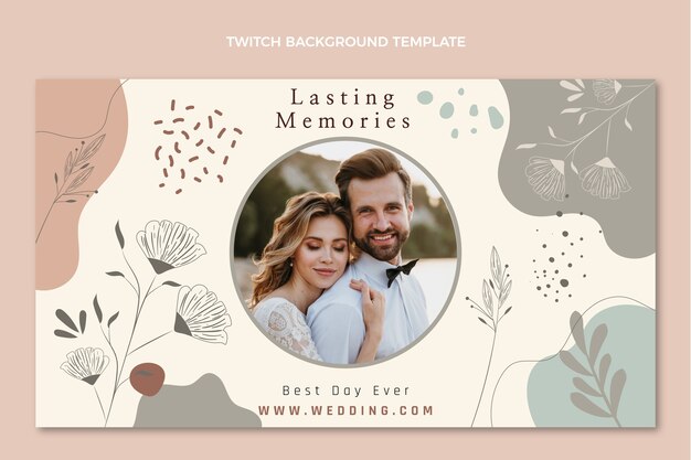 floral wedding planner twitch background