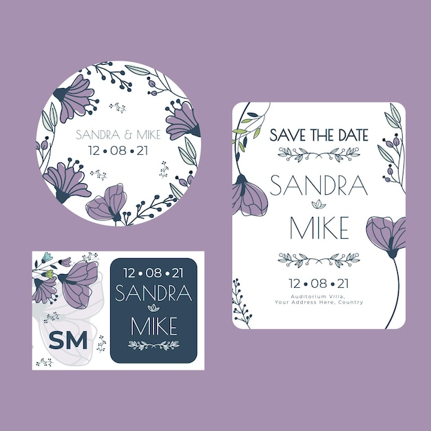 Floral wedding stationery collection