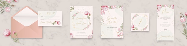 Floral wedding stationery collection