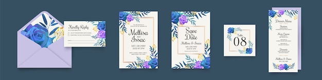 Floral wedding stationery collection