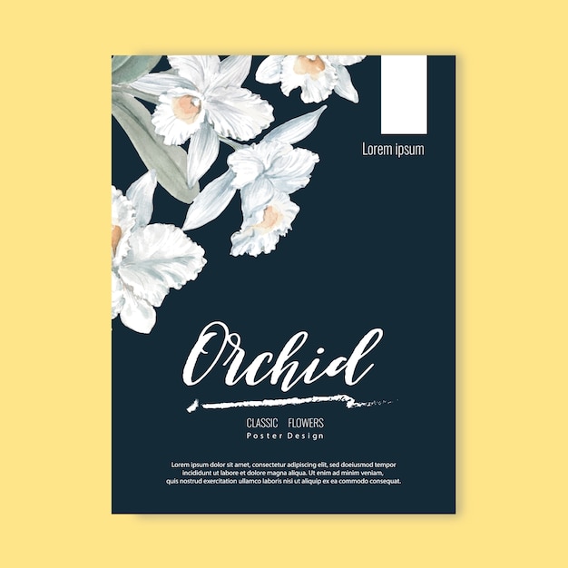 Floral weeding card