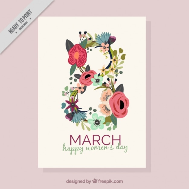 Download Free Floral Woman Day Card Svg Dxf Eps Png Vector Svg File Free Download