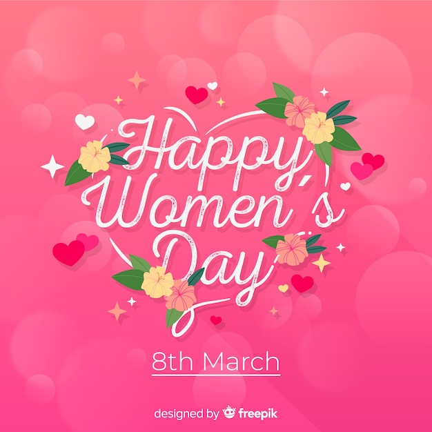 Free vector floral women's day background