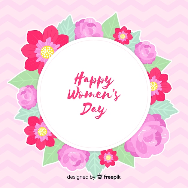 Floral women's day background