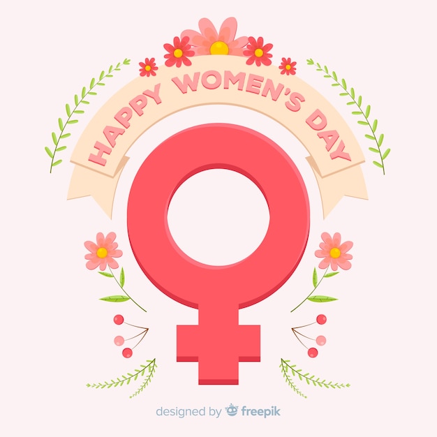 Free vector floral women's day background