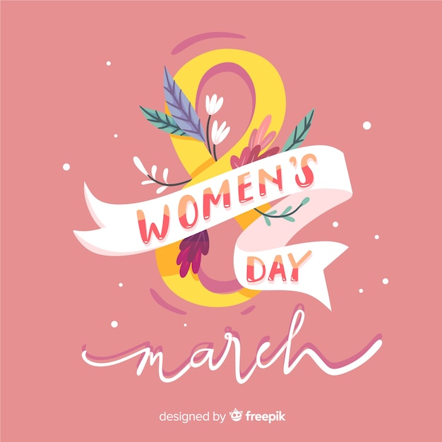 Floral women's day background