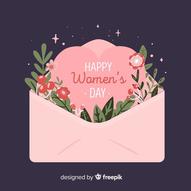 Floral women's day background