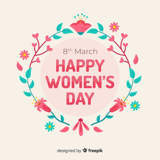 Free vector floral women's day background