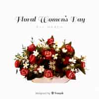 Free vector floral women's day background