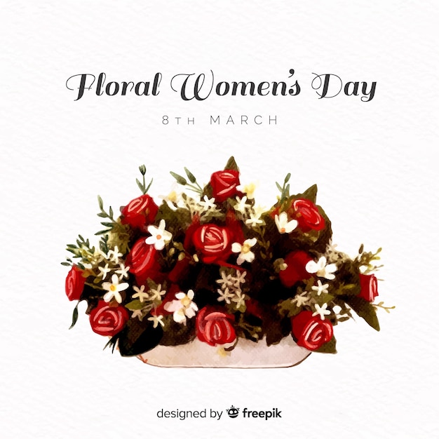 floral women's day background